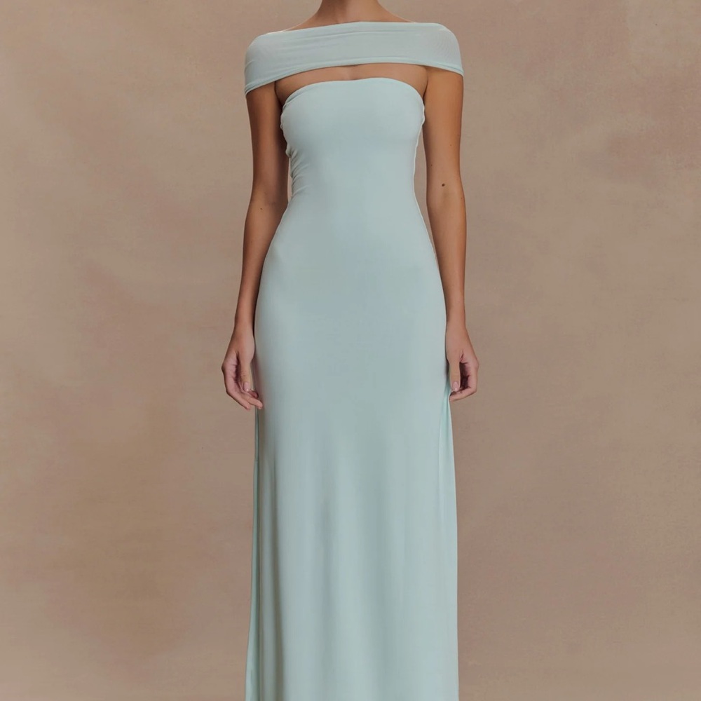 Meshki Light blue Off-Shoulder Dress